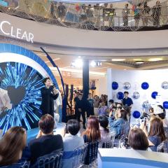 Nội thất khu activation CLEAR Scalp Lab — Step Into The Scalp World, Vạn Hạnh Mall, TP.HCM