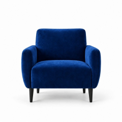 Ghế Sofa Armchair VIP - Nhung Xanh Cobalt