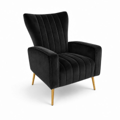 Ghế Sofa Armchair Aria - Nhung Đen