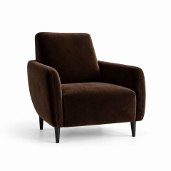 Ghế Sofa Armchair VIP - Nhung Nâu Chocolate
