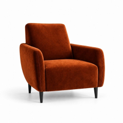 Ghế Sofa Armchair VIP - Nhung Cam Đất