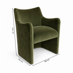 Ghế Sofa Muse - Nhung Xanh Olive