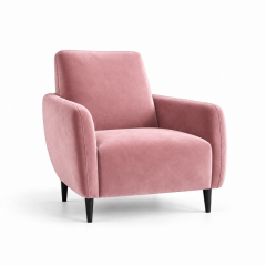 Ghế Sofa Armchair VIP - Nhung Hồng Đào