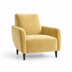 Ghế Sofa Armchair VIP - Nhung Vàng Bơ