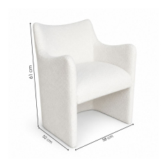 Ghế Sofa Muse - Bouclé Trắng