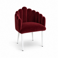 Ghế Bloom Armchair - Nhung Đỏ Burgundy