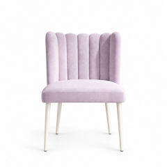 Ghế Nệm Vải Tulip - Tím Lilac