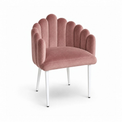 Ghế Bloom Armchair - Nhung Hồng Dusty