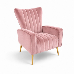 Ghế Sofa Armchair Aria - Nhung Hồng Đào
