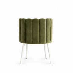 Ghế Nệm Vải Tulip - Xanh Olive