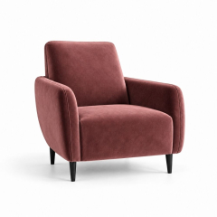 Ghế Sofa Armchair VIP - Nhung Hồng Dusty