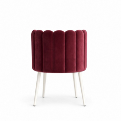Ghế Nệm Vải Tulip - Đỏ Burgundy