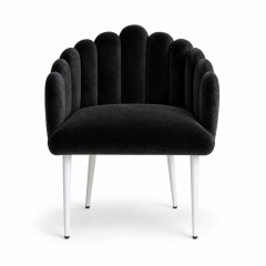 Ghế Bloom Armchair - Nhung Đen