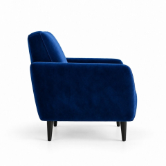 Ghế Sofa Armchair VIP - Nhung Xanh Cobalt