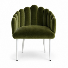 Ghế Bloom Armchair - Nhung Xanh Olive
