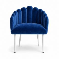 Ghế Bloom Armchair - Nhung Xanh Cobalt