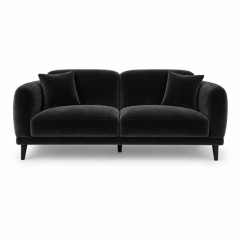 Sofa Đôi Lounge - Nhung Đen