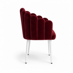 Ghế Bloom Armchair - Nhung Đỏ Burgundy