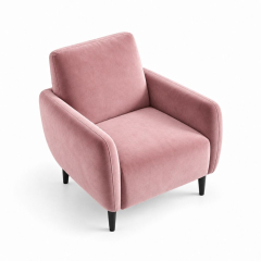 Ghế Sofa Armchair VIP - Nhung Hồng Đào