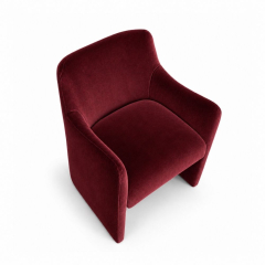 Ghế Sofa Muse - Nhung Đỏ Burgundy