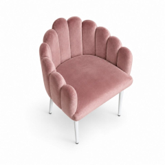 Ghế Bloom Armchair - Nhung Hồng Dusty