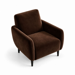 Ghế Sofa Armchair VIP - Nhung Nâu Chocolate
