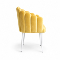 Ghế Bloom Armchair - Nhung Vàng Bơ