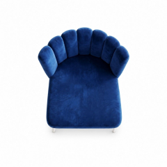 Ghế Nệm Vải Tulip - Xanh Cobalt
