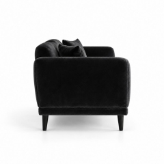 Sofa Đôi Lounge - Nhung Đen