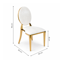 Ghế Louis Banquet Mạ Vàng 
