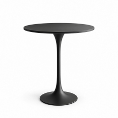 Bàn Tulip 75cm - Đen; Ø80cm