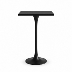 Bàn Bar Tulip Vuông 110cm - Đen 70x70cm