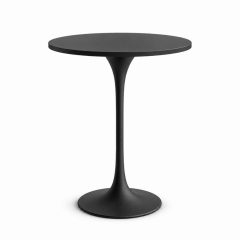 Bàn Bar Tulip 110cm - Đen; Ø80cm