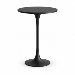 Bàn Bar Tulip 110cm - Đen; Ø60cm