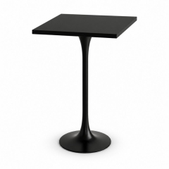 Bàn Bar Tulip Vuông 110cm - Đen 70x70cm