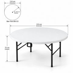 Bàn Tiệc Tròn - ĐK153