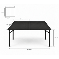 Bàn Sự Kiện Vuông - 150 × 150 cm