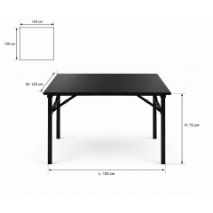 Bàn Sự Kiện Vuông - 120 × 120 cm