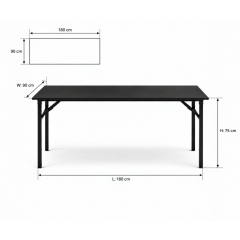 Bàn Sự Kiện Chữ Nhật - 180 × 90 cm