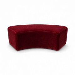 Ghế Băng Wave Module - Nhung Đỏ Burgundy