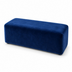 Ghế Bench Dài - Nhung Xanh Cobalt