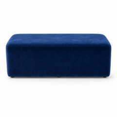 Ghế Bench Dài - Nhung Xanh Cobalt