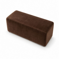 Ghế Bench Dài - Nhung Nâu Chocolate