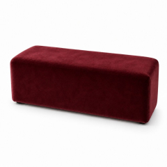 Ghế Bench Dài - Nhung Đỏ Burgundy