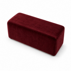 Ghế Bench Dài - Nhung Đỏ Burgundy