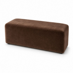 Ghế Bench Dài - Nhung Nâu Chocolate