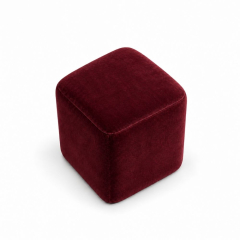 Đôn Vuông Nhung - Đỏ Burgundy