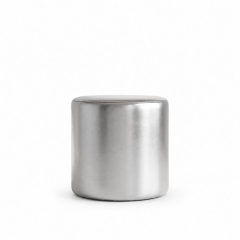 Đôn Tròn Metallic - Bạc