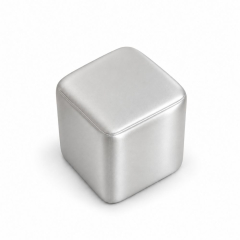 Đôn Vuông Metallic - Bạc