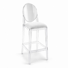 Ghế Ghost Bar Acrylic - Nệm Nhung Màu